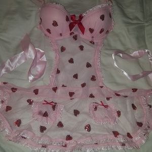 Victorias Secret Sexy Sequin Apron Lingerie